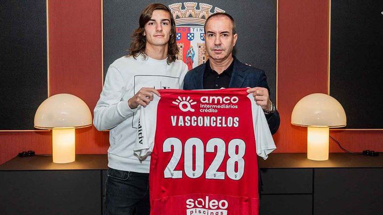 Mercado: SC Braga anuncia renovação de João Vasconcelos até 2028