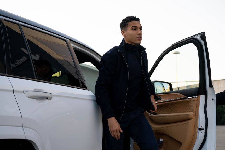 Lateral Alberto Costa nos exames médicos com a Juventus (X/Juventus)