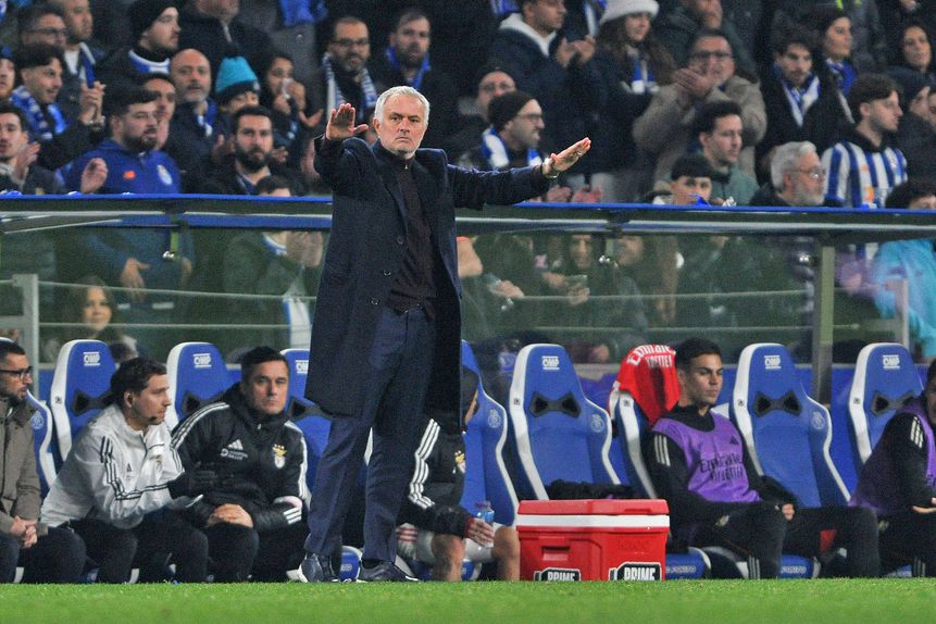 José Mourinho, treinador do Benfica