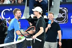 Jordan Smith com Jannik Sinner