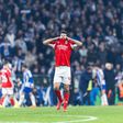 Reação de Tomás Araújo depois do fim do jogo com o FC Porto para a Taça de Portugal — Foto: IMAGO