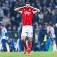 Reação de Tomás Araújo depois do fim do jogo com o FC Porto para a Taça de Portugal — Foto: IMAGO