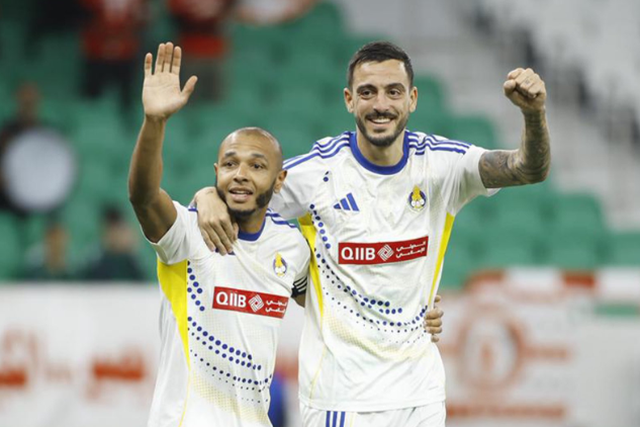 Joselu e Brahimi foram importantes na vitória de Pedro Martins - Foto: Al Gharafa