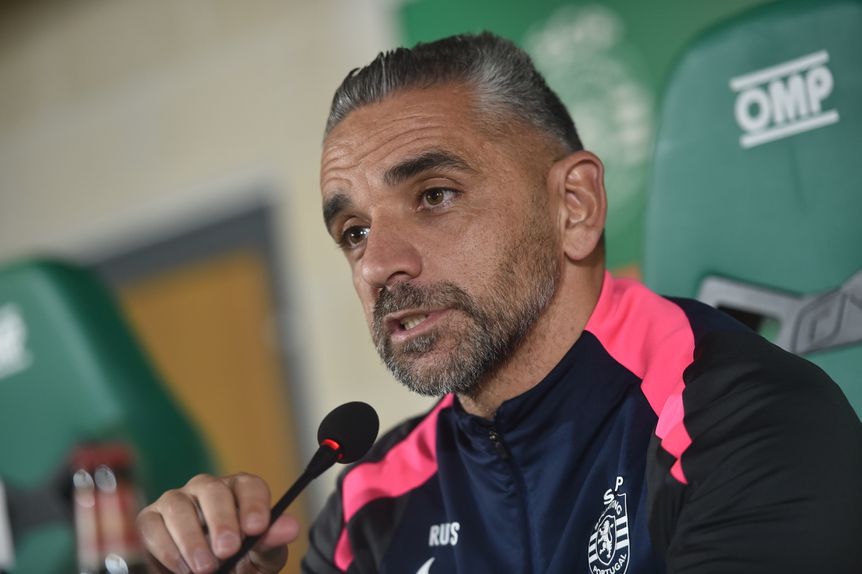 Rui Borges confiante numa nova boa resposta do Sporting, agora diante do Nacional (Foto Miguel Nunes)