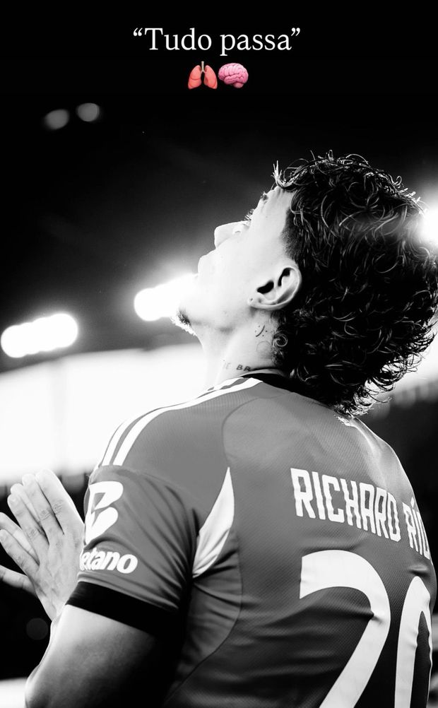 Mensagem de Richard Ríos nas redes sociais