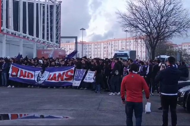 Adeptos do Toulouse chegam ao Estádio da Luz