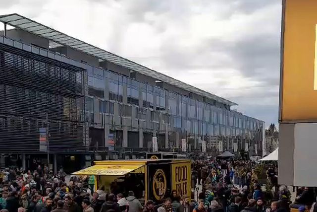 O ambiente antes do Young Boys-Sporting