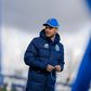 Martín Anselmi a ministrar mais um treino do FC Porto no Olival