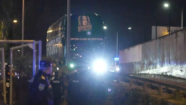 Os leões já estão em Alvalade para o jogo com o Famalicão