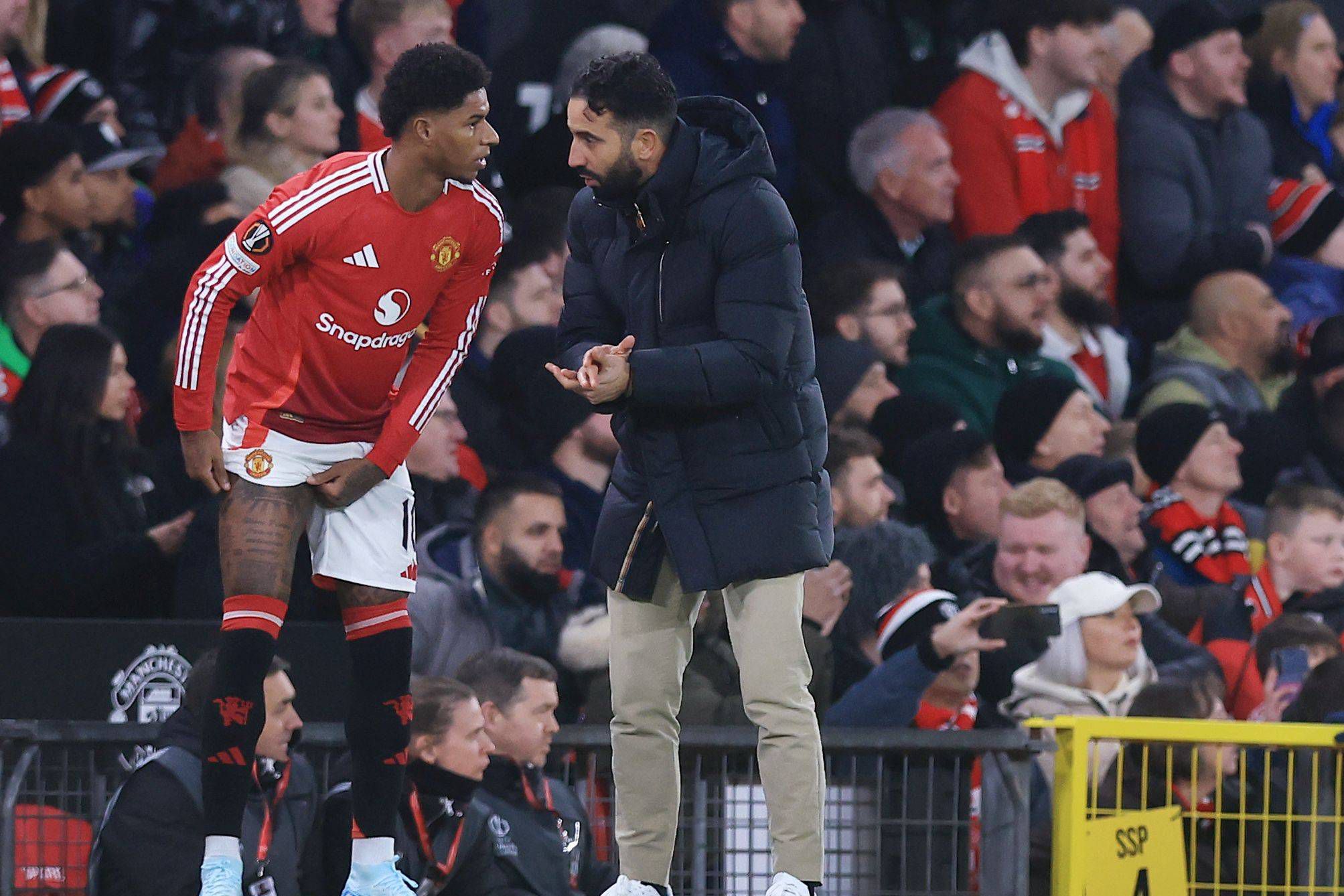 Marcus Rashford saiu do Manchester United na altura de Ruben Amorim