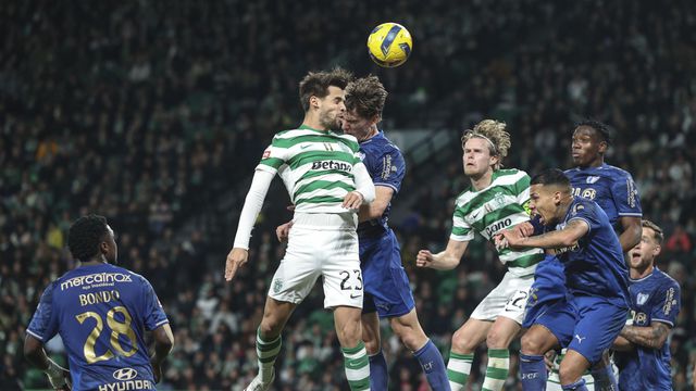 Trincão assistiu o golo de cabeça de Daniel Bragança (foto: MIGUEL A. LOPES/Lusa)