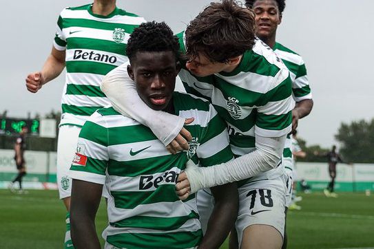 Salvador Blopa entrou ao intervalo e marcou um grande golo. Foto: SCP