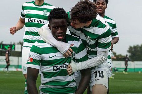 Salvador Blopa entrou ao intervalo e marcou um grande golo. Foto: SPORTING CP