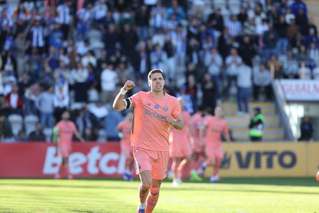 Bednarek celebra golo contra o Nacional. Foto Catarina Morais/Kapta+