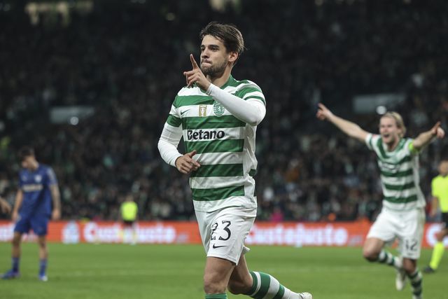 Daniel Bragança celebra (foto: MIGUEL A. LOPES/Lusa)