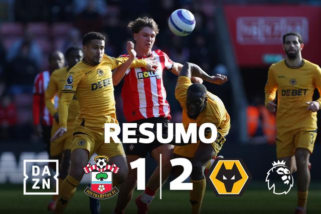Wolves afunda Southampton e respira melhor (resumo)