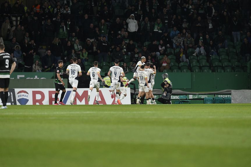 Festejos do Famalicão em Alvalade
