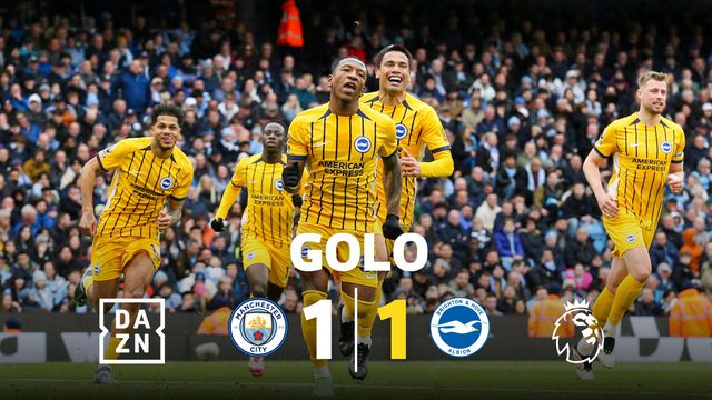 Que golaço, Estupinan! Brighton empata contas frente ao Man. City