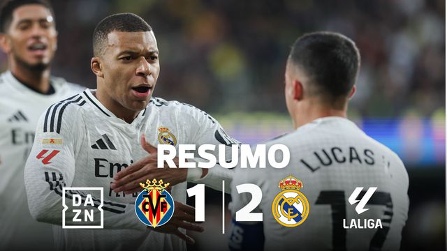 Mbappé bisa, Courtois defende e Real Madrid bate Villarreal (resumo)