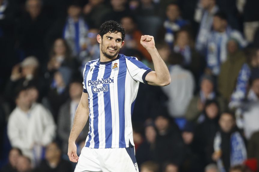 Belo jogo, Guedes - Foto: EPA/JUAN HERRERO