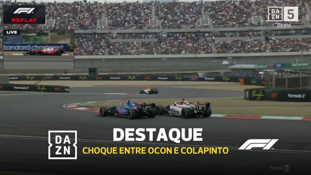 Ocon penalizado com 10 segundos após colisão com Colapinto