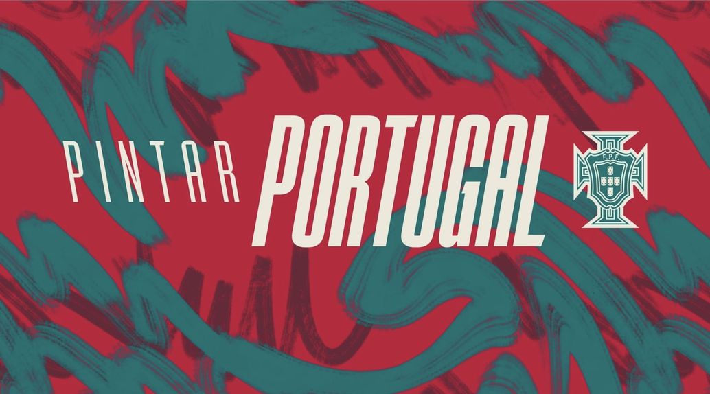 Pintar Portugal, iniciativa da FPF, em conjunto com os municípios, de apoio à Seleção é esta segunda-feira apresentada na Cidade do Futebol — Foto: FPF