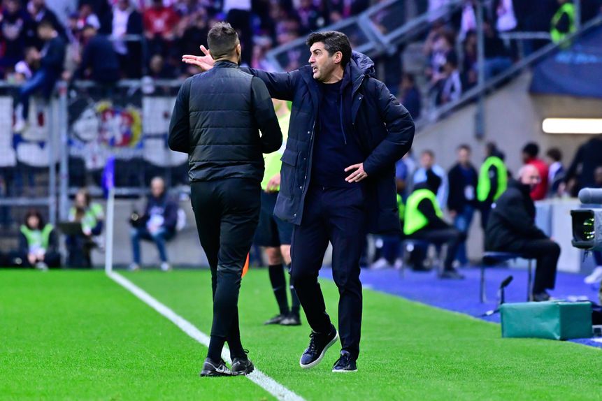 Paulo Fonseca recebeu cartão amarelo - Foto: IMAGO