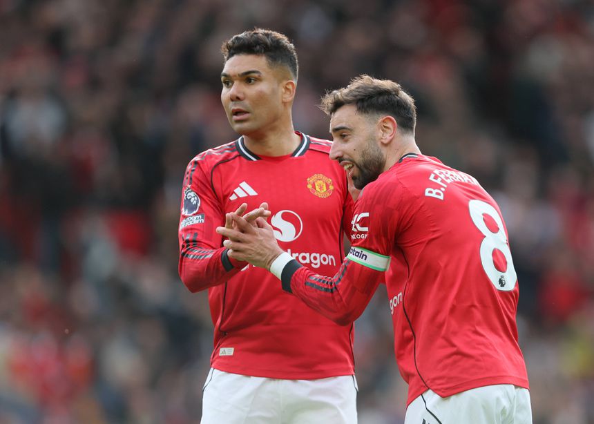 Casemiro e Bruno Fernandes Foto: Imago