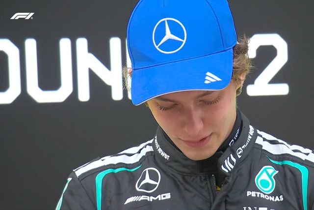 Antonelli em lágrimas depois de conquista inédita na China