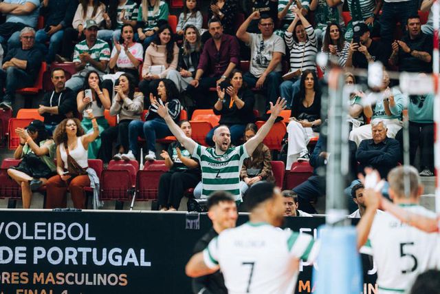 Sporting contou com forte apoio no pavilhão de Albufeira. Diogo Oliveira/FPV