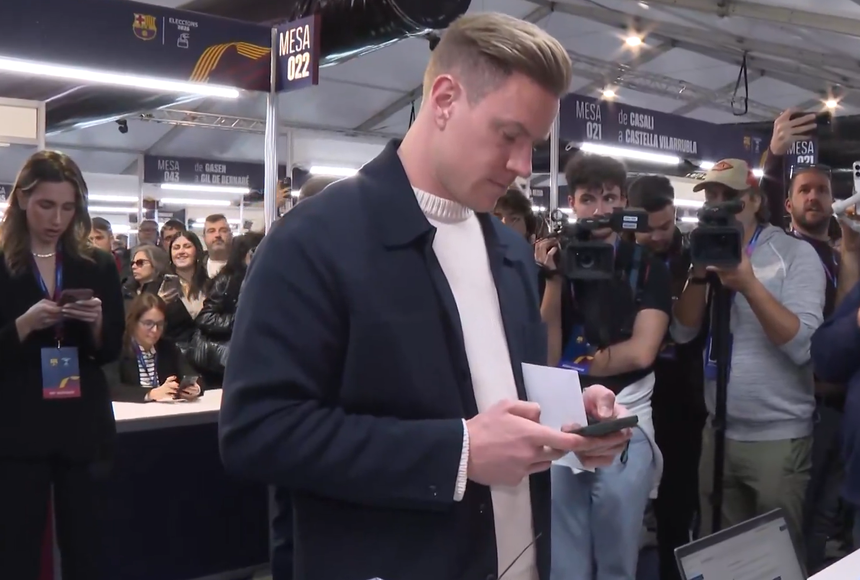 Ter Stegen tentou exercer direito de voto nas eleições do Barcelona