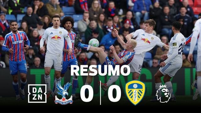 Leeds trapalhão empata Crystal Palace de ressaca europeia (resumo)