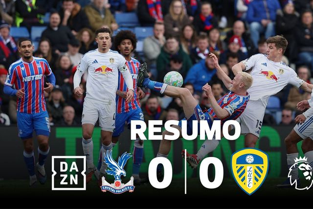 Leeds trapalhão empata Crystal Palace de ressaca europeia (resumo)