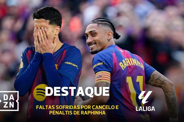 Cancelo ganha dois penáltis e Raphinha fez o resto