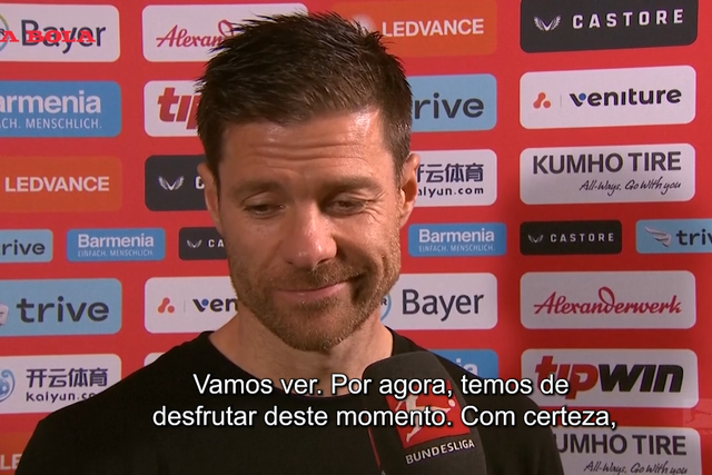 A pensar no 'triplete'? A resposta de Xabi Alonso