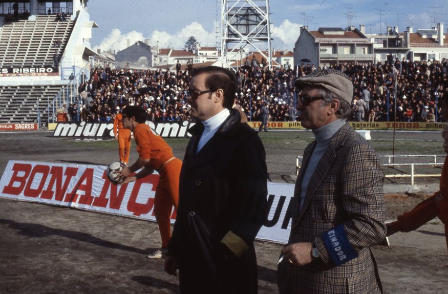 Pinto da Costa e José Maria Pedroto, chefe do departamento de futebol e treinador do FC Porto, respetivamente, em 1978/79
