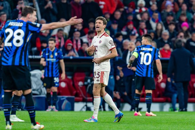 Thomas Muller defronta o Inter, esta terça-feira, em Milão, para a segunda mão dos quartos de final da Champions (Foto: Bahho Kara/IMAGO)