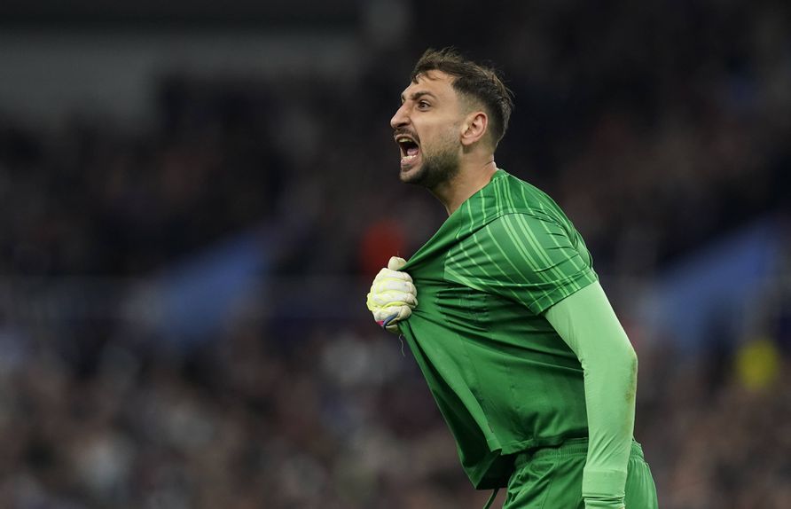 Donnarumma fez uma exibição incrível pelo PSG diante do Aston Villa, na UEFA Champions League