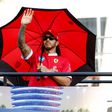 Lewis Hamilton durante o Grande Prémio do Bahrain