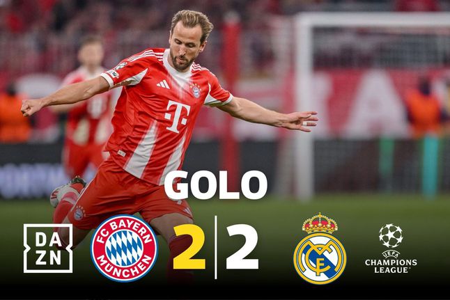 Que jogaço em Munique! Kane junta-se à festa