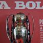 Troféu da Liga Betclic Portugal na redação de A BOLA - Foto: Miguel Nunes