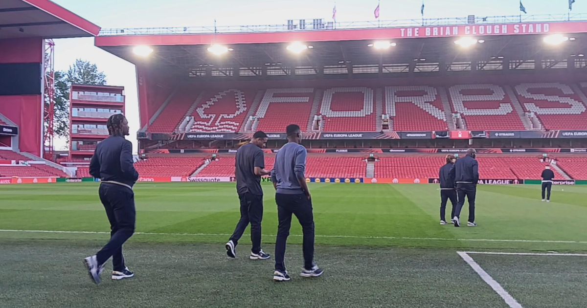 Ambientação do FC Porto ao City Ground