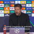 Simeone encantado com reforço: «Amo-o!»