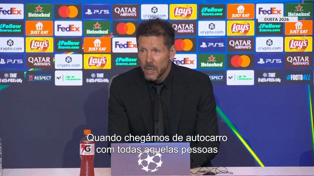 Simeone encantado com reforço: «Amo-o!»