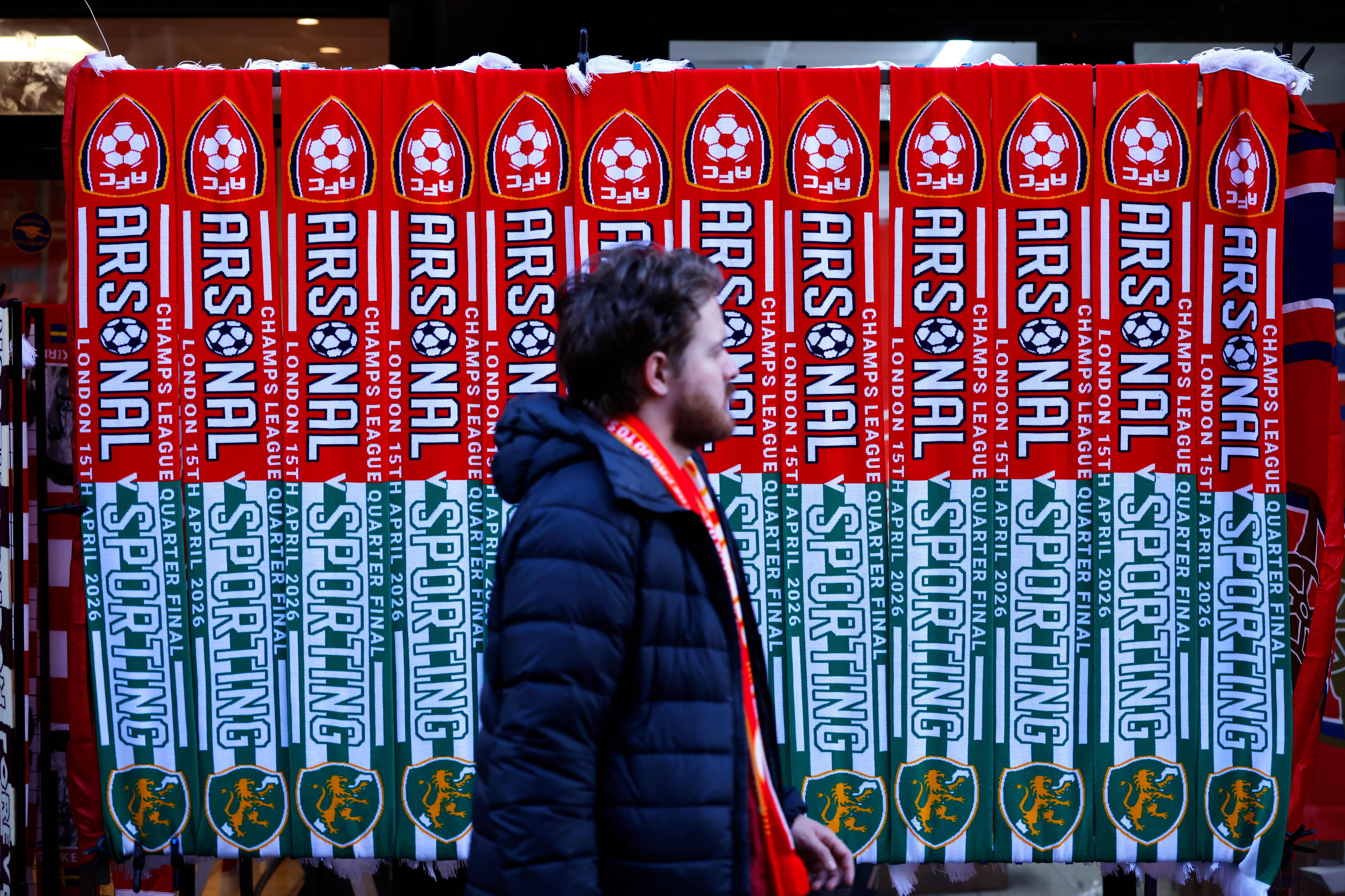 O Sporting jogou em Londres pelo apuramento para as meias-finais da Champions - Foto: EPA