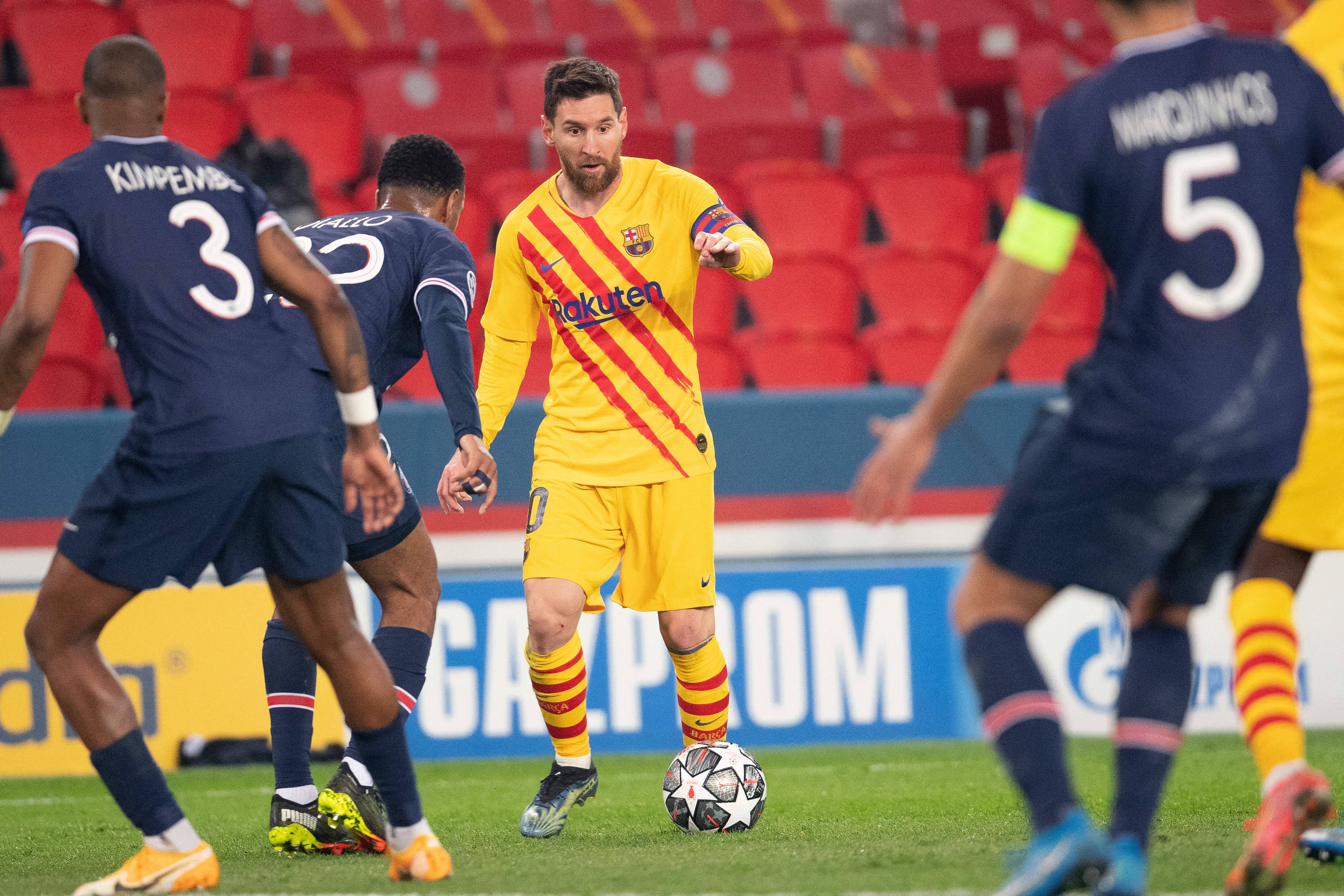 PSG-Barcelona (1-1), a 10 de março de 2021 - 5-2 para o PSG no agregado dos oitavos de final da Champions 2020/21