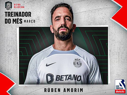 Sem surpresas: Rúben Amorim é o treinador do mês de abril