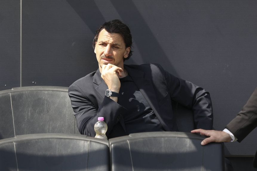 Zlatan Ibrahimovic esteve em Roma para assistir ao vivo à final da Taça de Itália