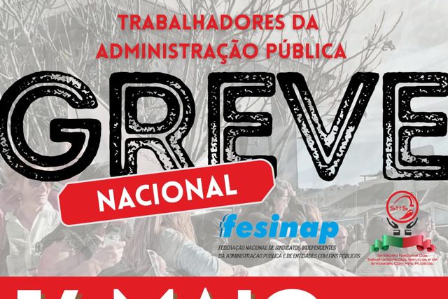 Greve convocada pelo STTS (Sindicato Nacional dos Trabalhadores dos Serviços e de Entidades com Fins Públicos)