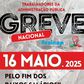 Greve convocada pelo STTS (Sindicato Nacional dos Trabalhadores dos Serviços e de Entidades com Fins Públicos)